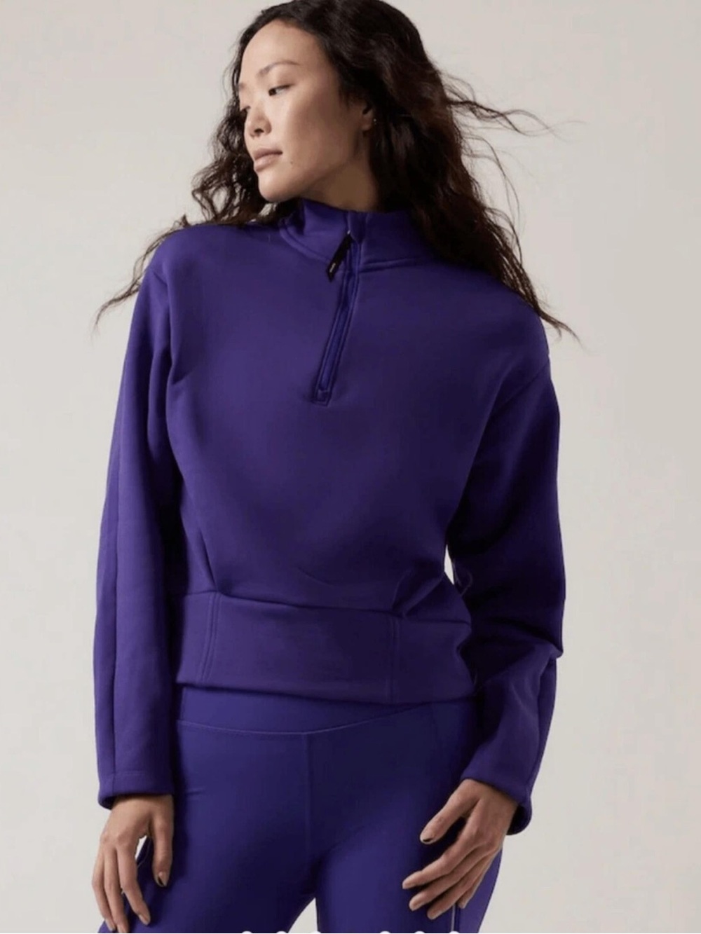 Athleta Altitude Polartec Half-Zip Pullover Sweatshirt Size Large